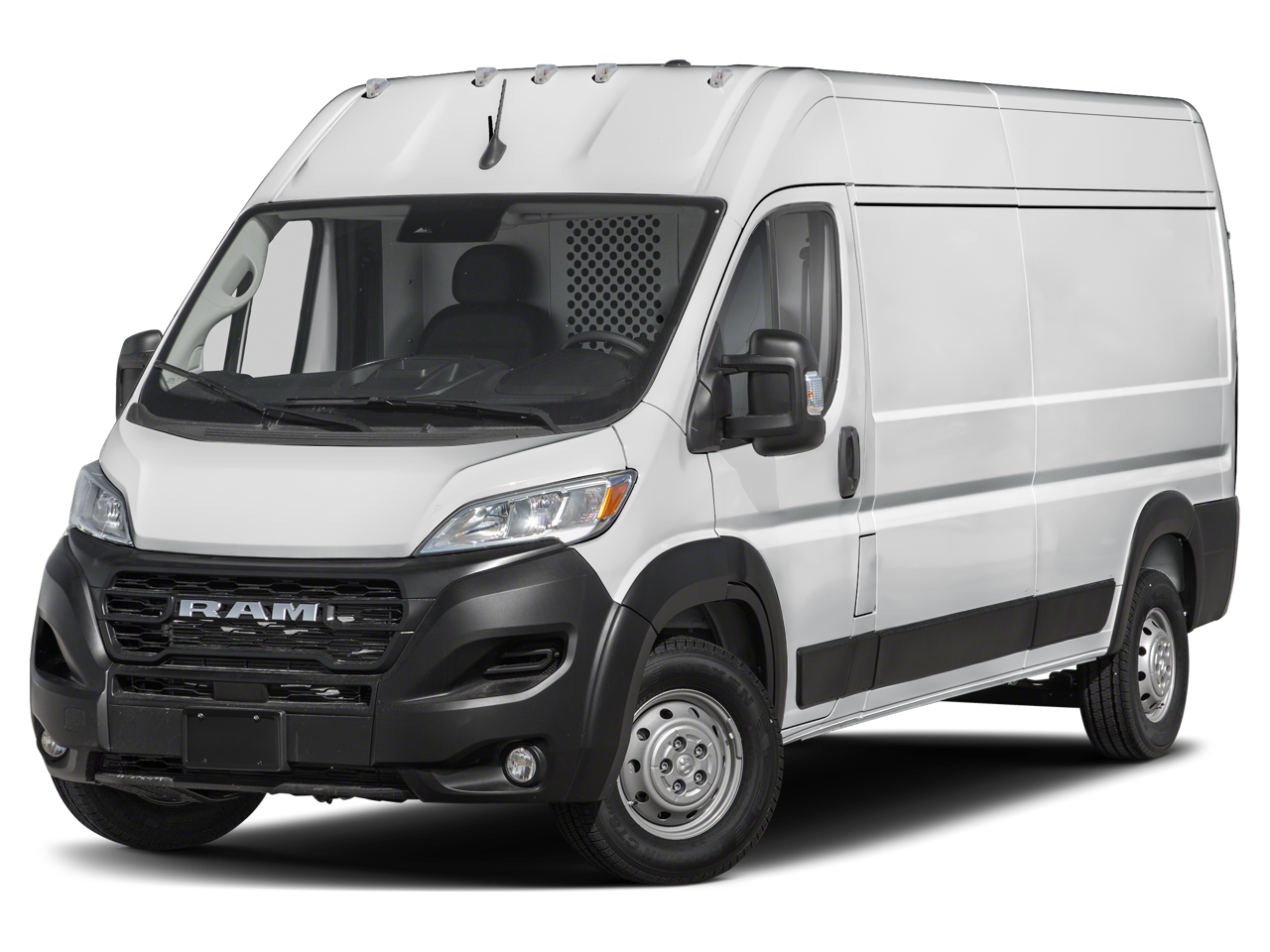 2026 RAM ProMaster 2500 High Roof in Bright White Clearcoat — front three-quarter view