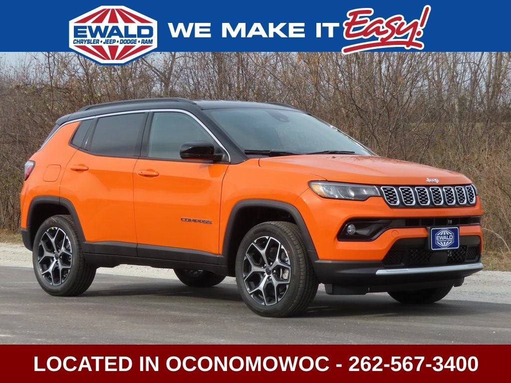 2026 Jeep Compass COMPASS LIMITED 4X4 in Joose Exterior Paint — front three-quarter view