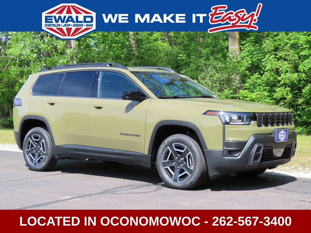 2026 Jeep Cherokee CHEROKEE LIMITED 4X4 in 41 Exterior Paint — front three-quarter view