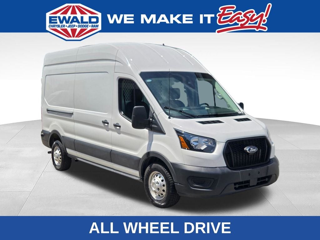 2025 Ford Transit-250 Base in White — front three-quarter view