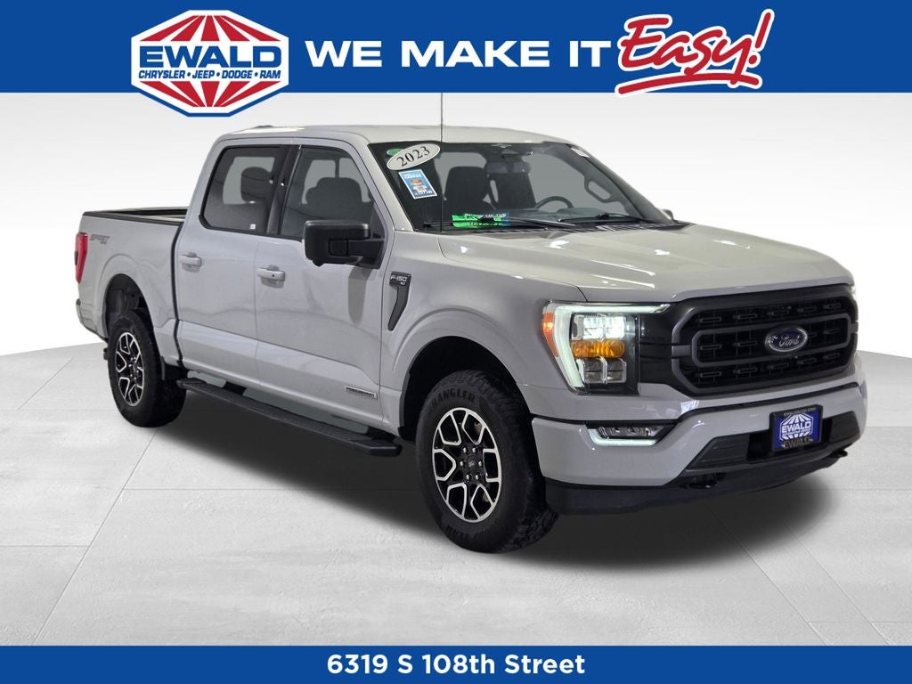 2023 Ford F-150 XLT in Avalanche — front three-quarter view
