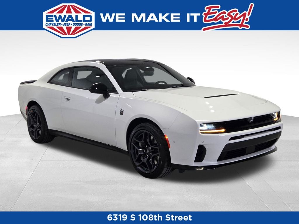 2026 Dodge Charger Scat Pack in White Knuckle Exterior Paint — front three-quarter view