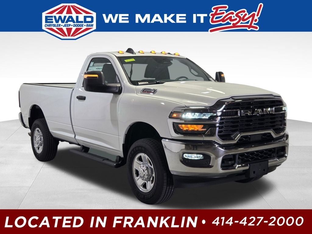 2026 RAM 2500 Tradesman in Bright White Clear-Coat Exterior Paint — front three-quarter view