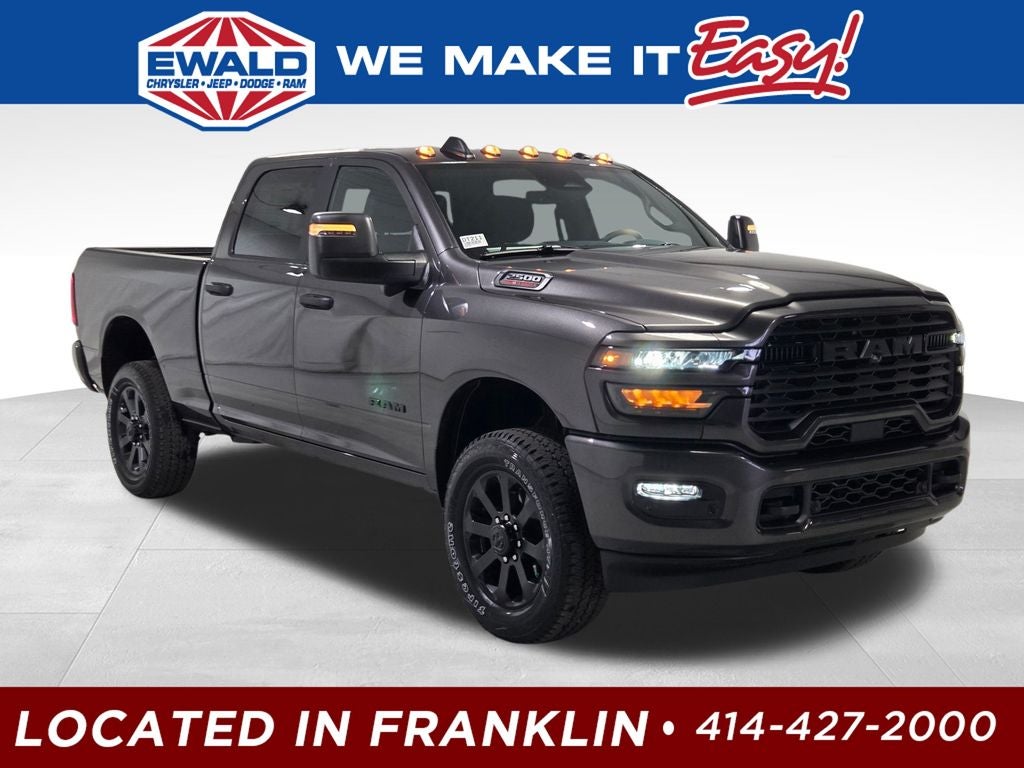 2026 RAM 2500 Big Horn in Granite Crystal Metallic Clear-Coat Exterior Paint — front three-quarter view
