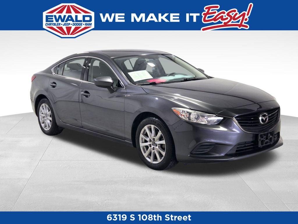 2014 Mazda Mazda6 i Sport in Meteor Gray Mica — front three-quarter view