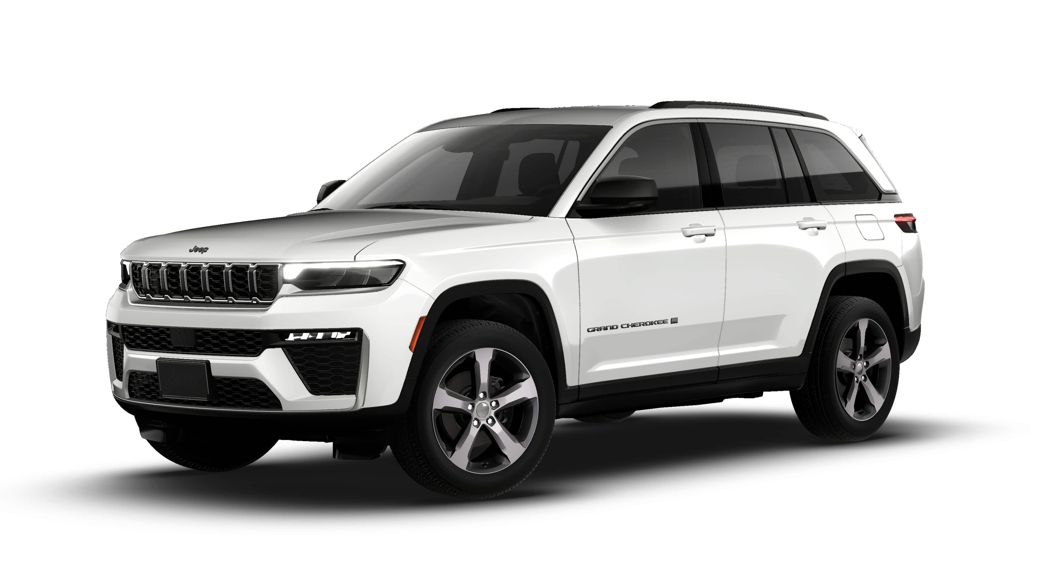 2026 Jeep Grand Cherokee GRAND CHEROKEE LIMITED 4X4 in Bright White Clear-Coat Exterior Paint — front three-quarter view