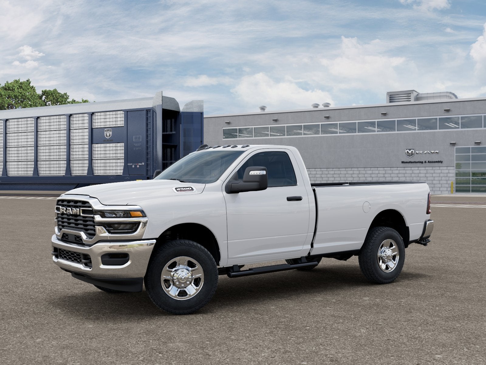 2026 RAM Ram 2500 RAM 2500 TRADESMAN REGULAR CAB 4X4 8' BOX in Bright White Clear-Coat Exterior Paint — front three-quarter view