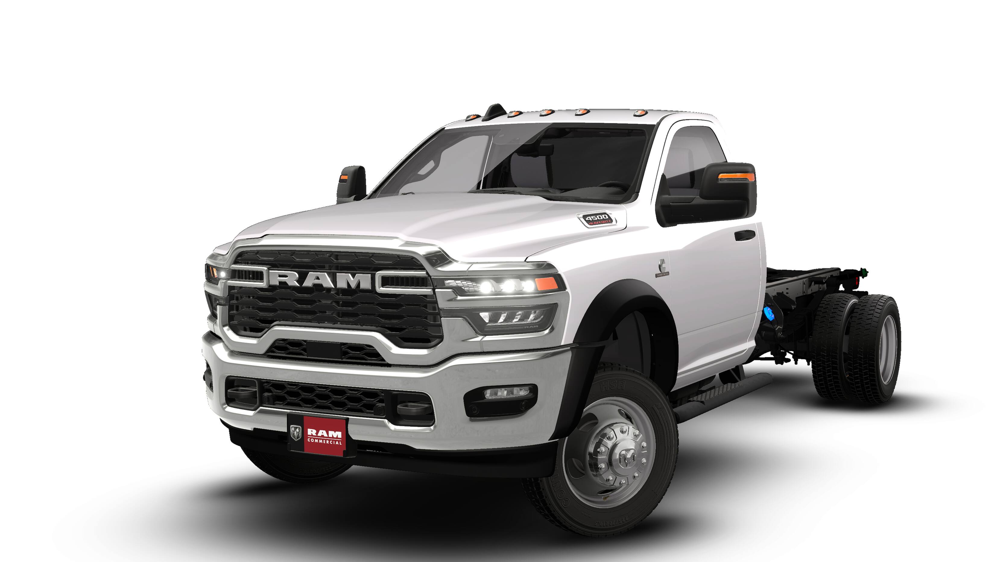 2026 RAM Ram 4500 Chassis Cab RAM 4500 TRADESMAN CHASSIS REGULAR CAB 4X4 84' CA in Bright White Clear-Coat Exterior Paint — front...